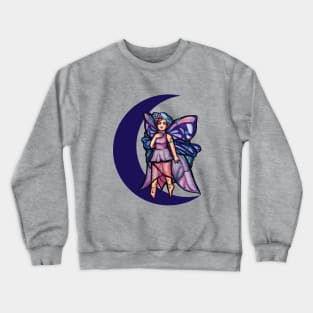 Purple Fairy MoonChild Crewneck Sweatshirt